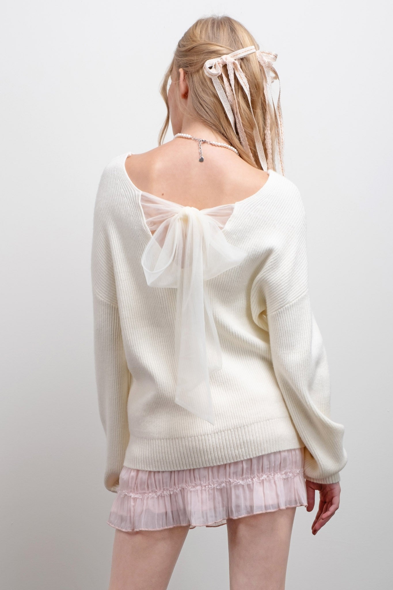 Macy Bow Tie Sweater