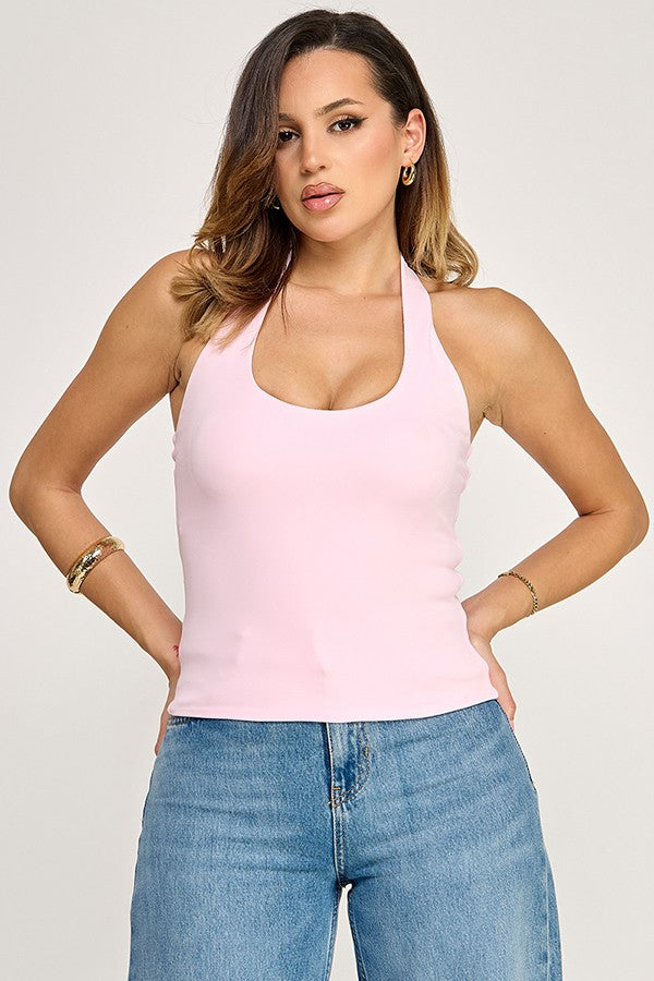 Pink Halter Top