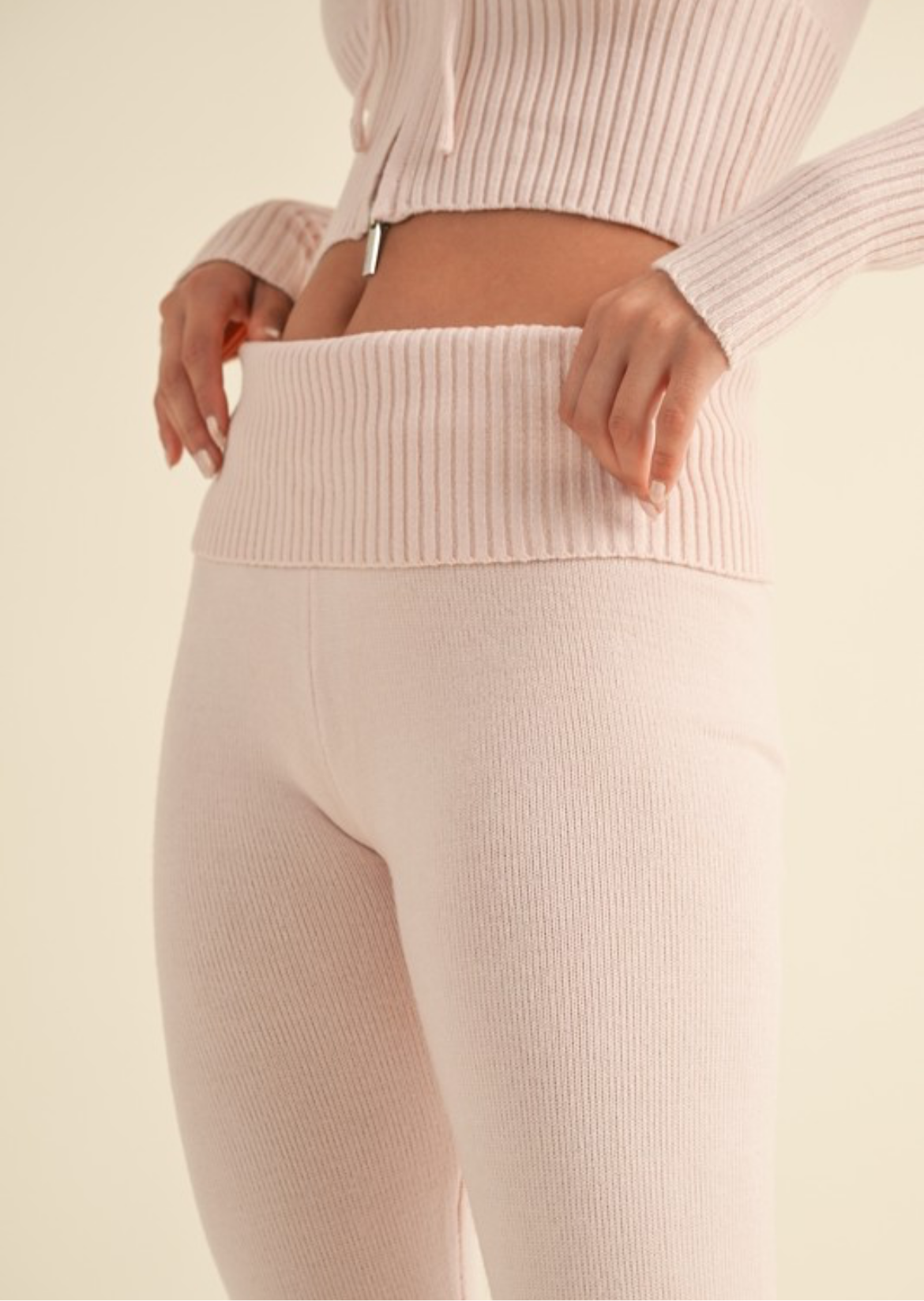 Flare Knit Sweater Pants