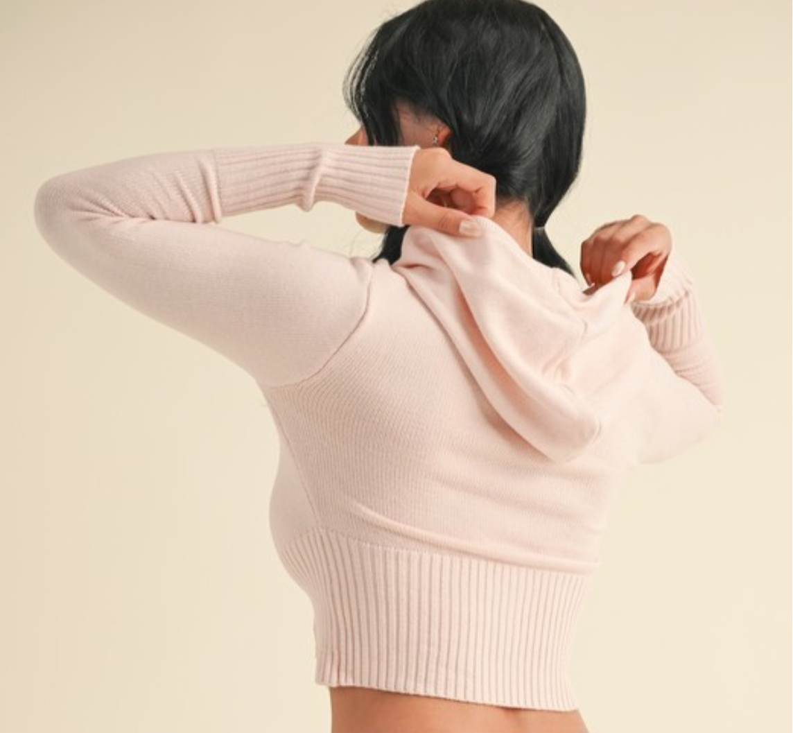 Slim Fit Zip Up Sweater Hoodie