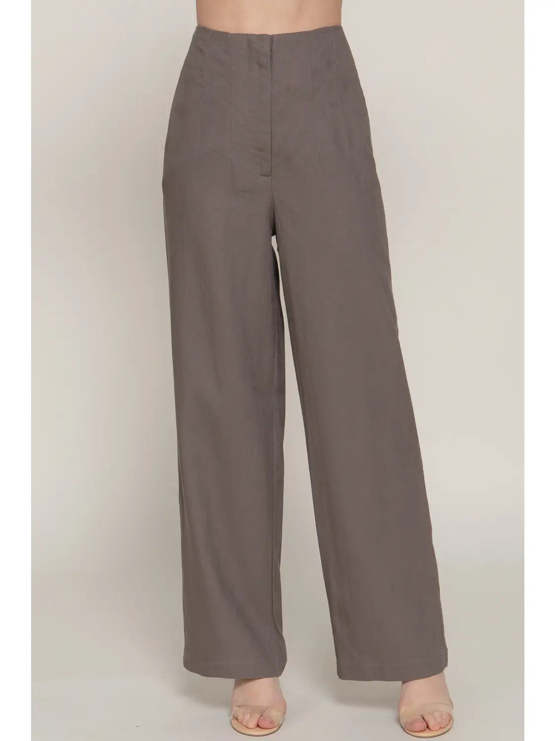 Linen Pants-Mocha