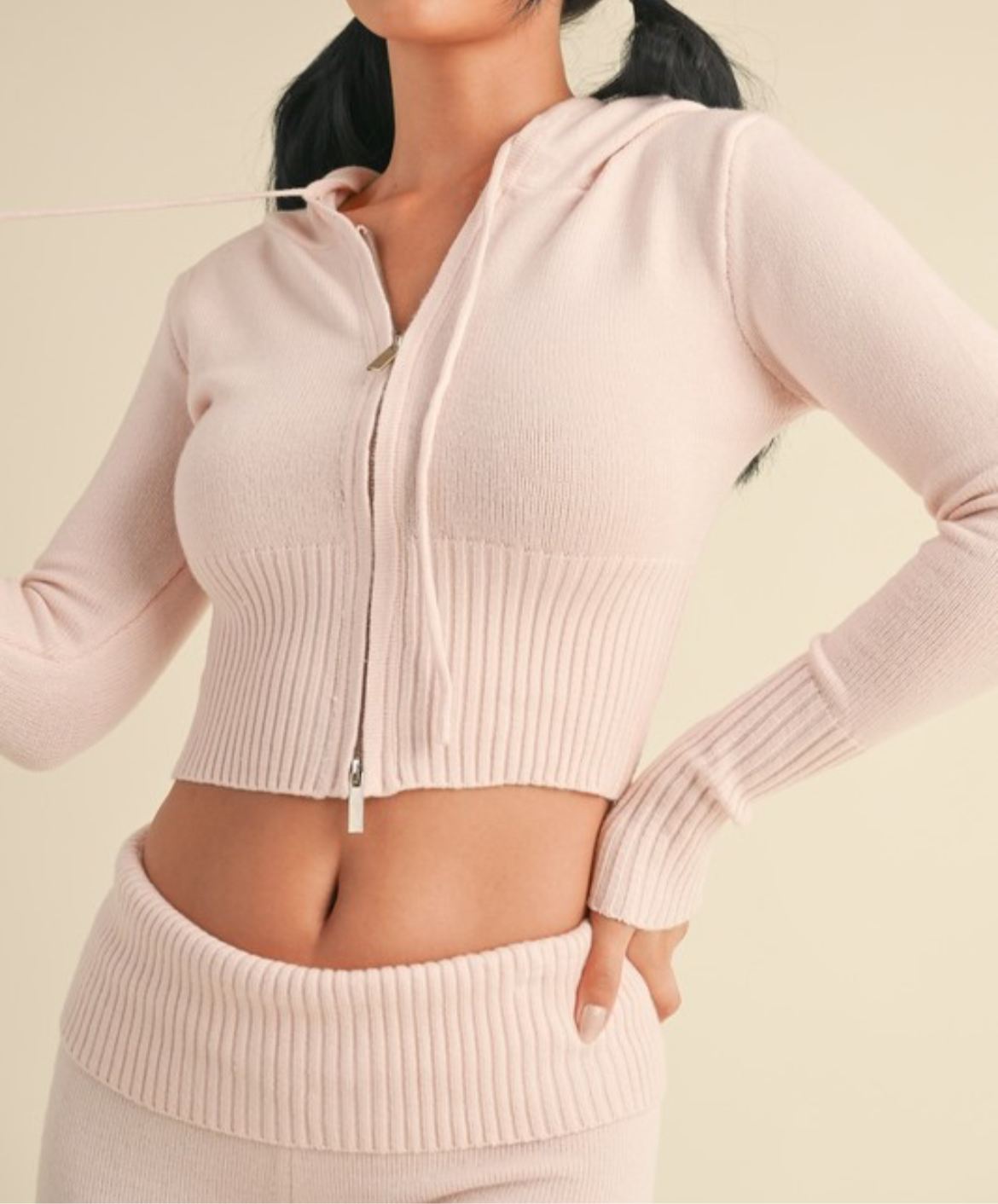 Slim Fit Zip Up Sweater Hoodie