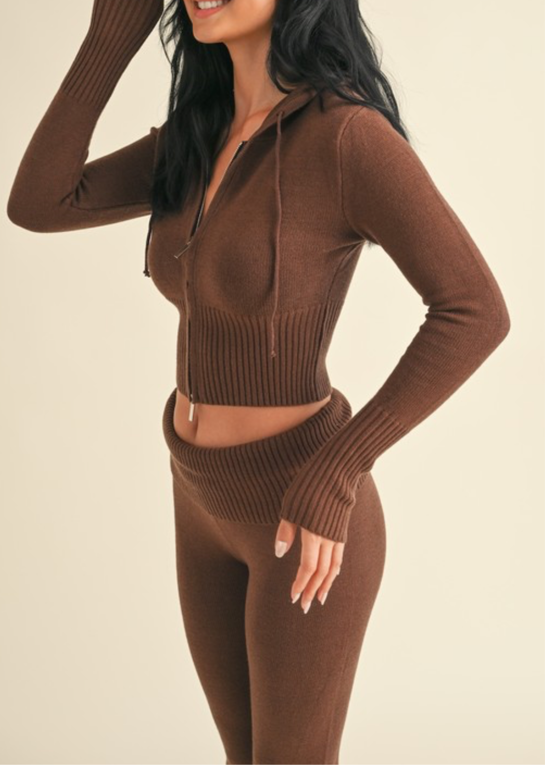 Slim Fit Zip Up Sweater Hoodie