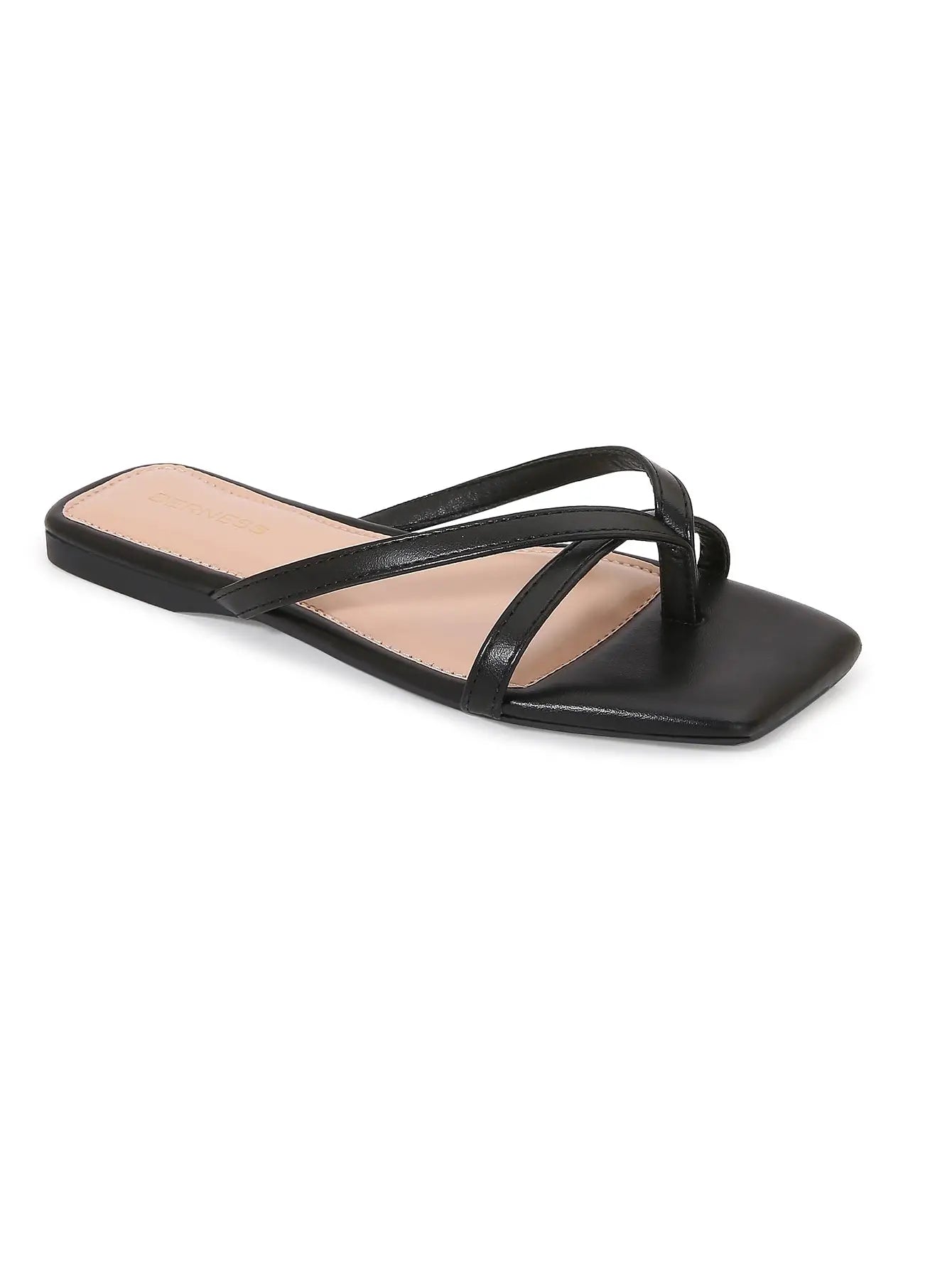 Kace Strappy Slide Sandal-Black