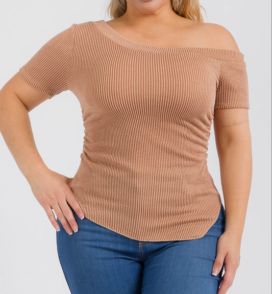 Off Shoulder Asymmetrical Top