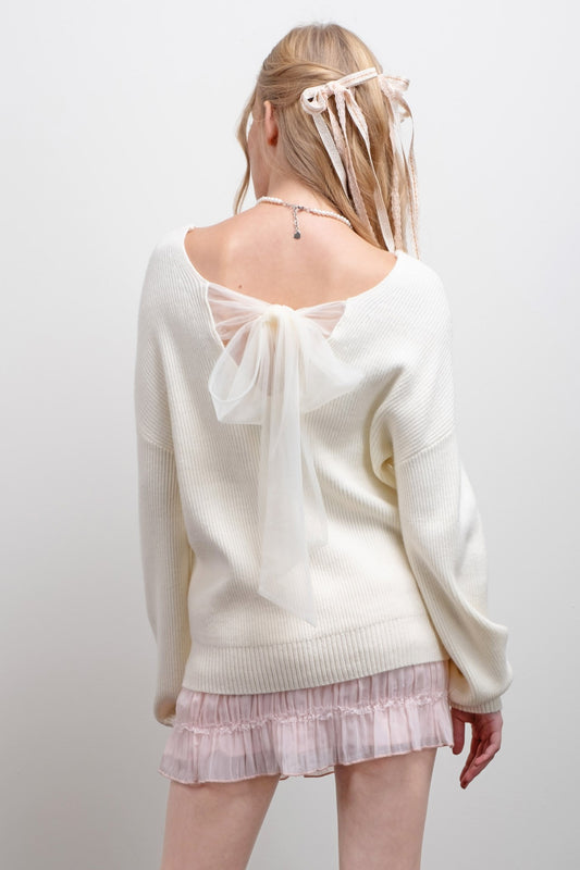 Macy Bow Tie Sweater