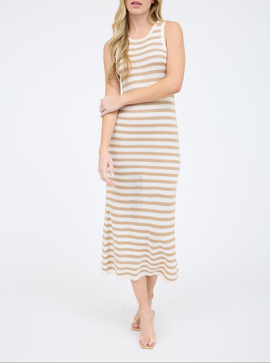 Stripe Midi Dress