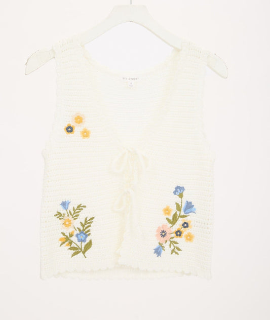 Floral Crochet Top
