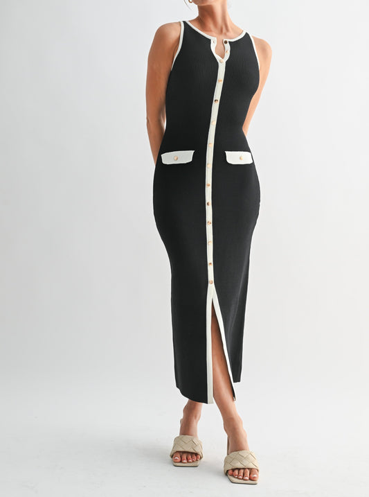 Emma Button Knit Dress