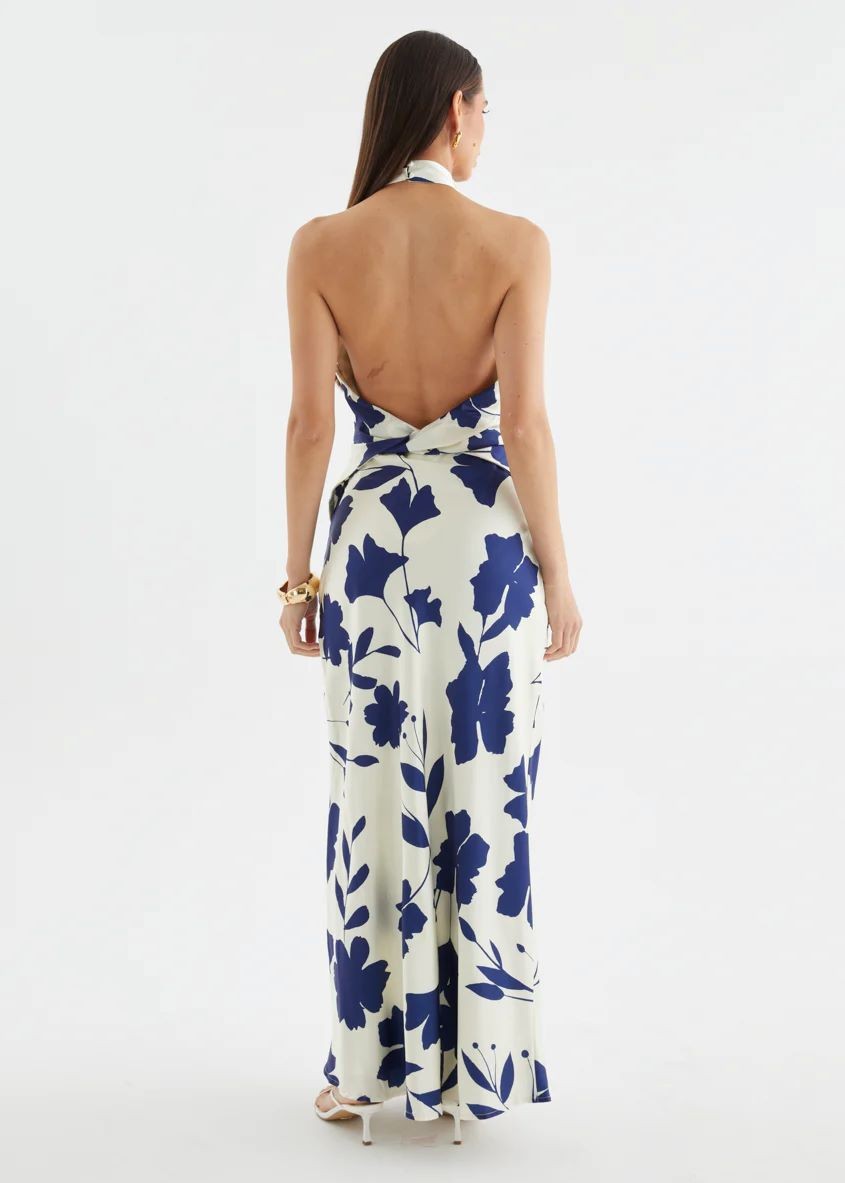 Lydia Satin Maxi Dress
