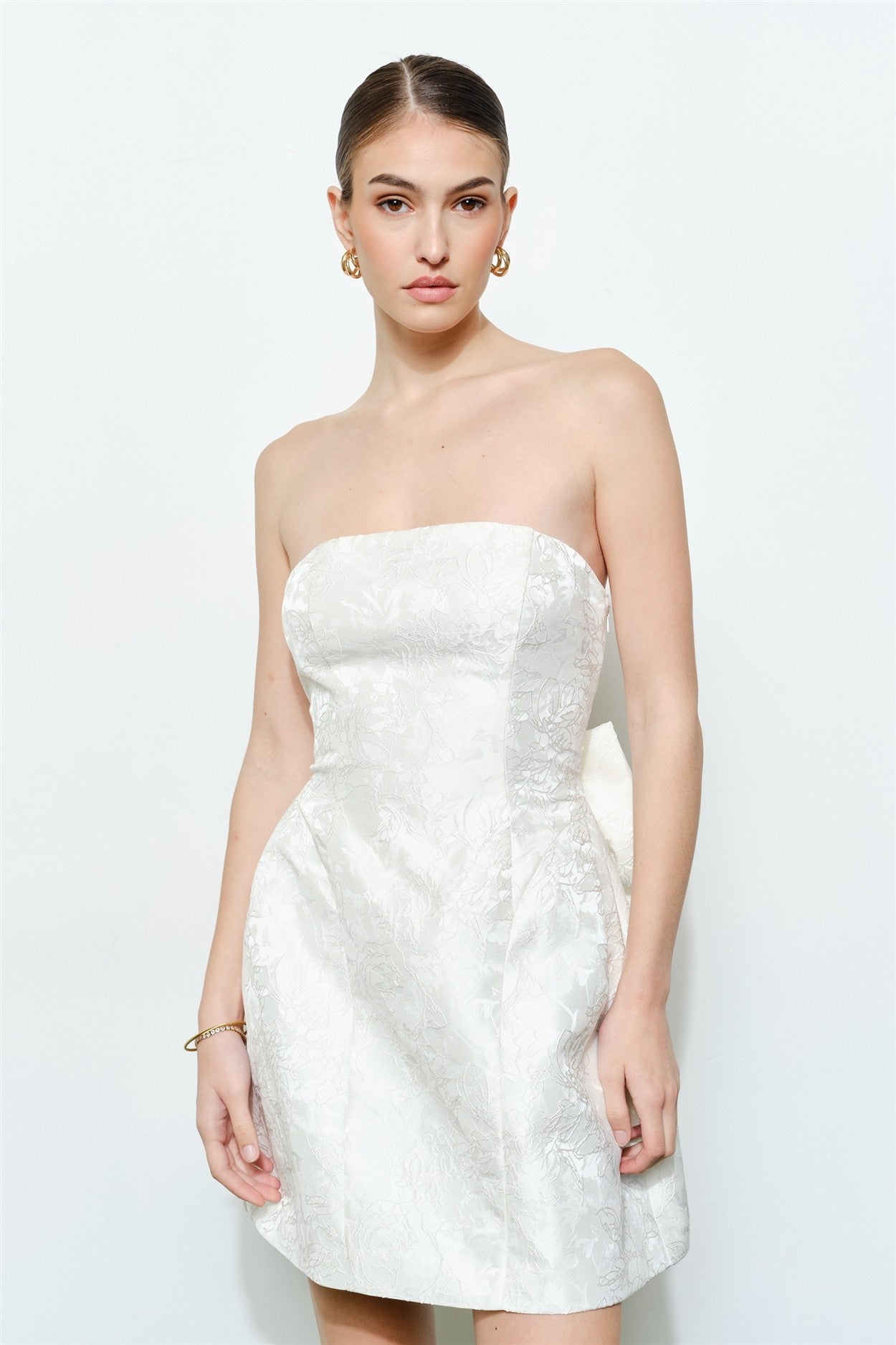 Ivory Corset Mini Dress
