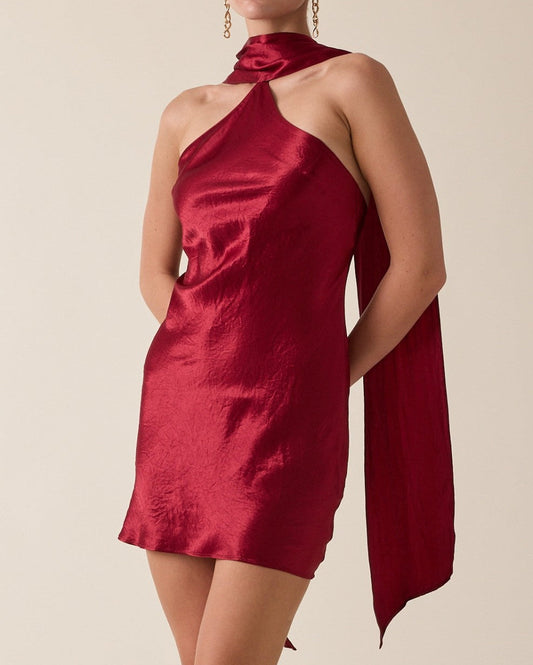 Heather Satin Mini Dress