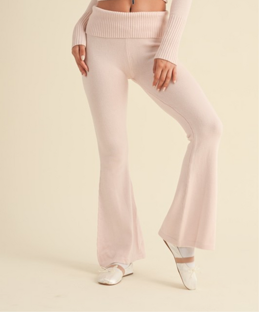 Flare Knit Sweater Pants