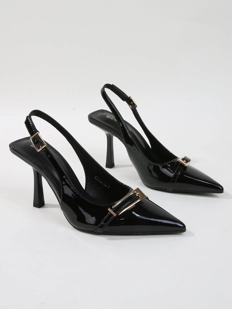 Coraline Heels with Gold Buckle