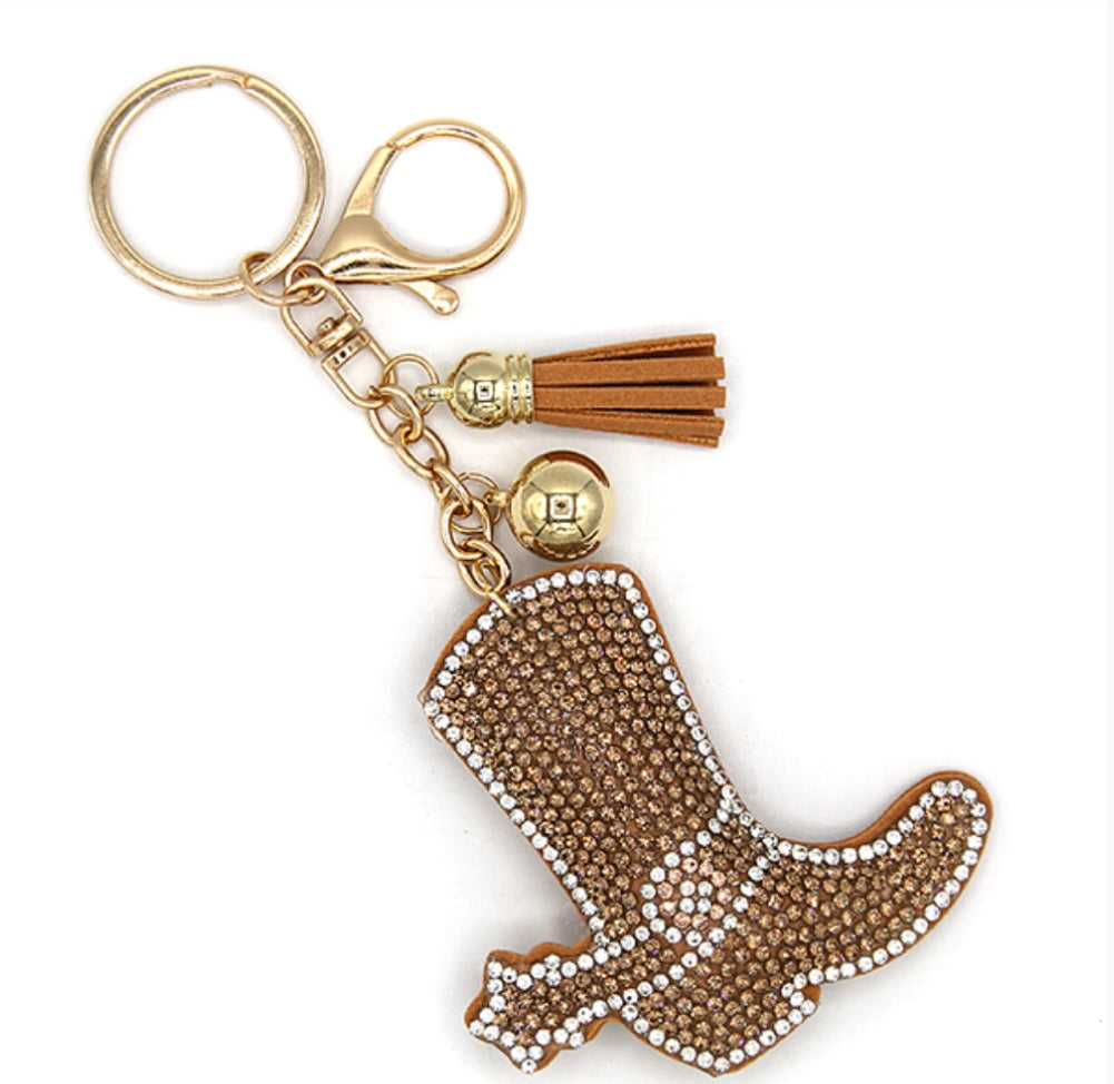 Western Boot Key Chain
